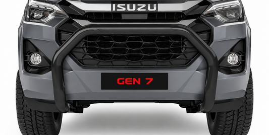 Isuzu D-Max Gen 7 Black Stainless Steel Fleet Nudge Bar