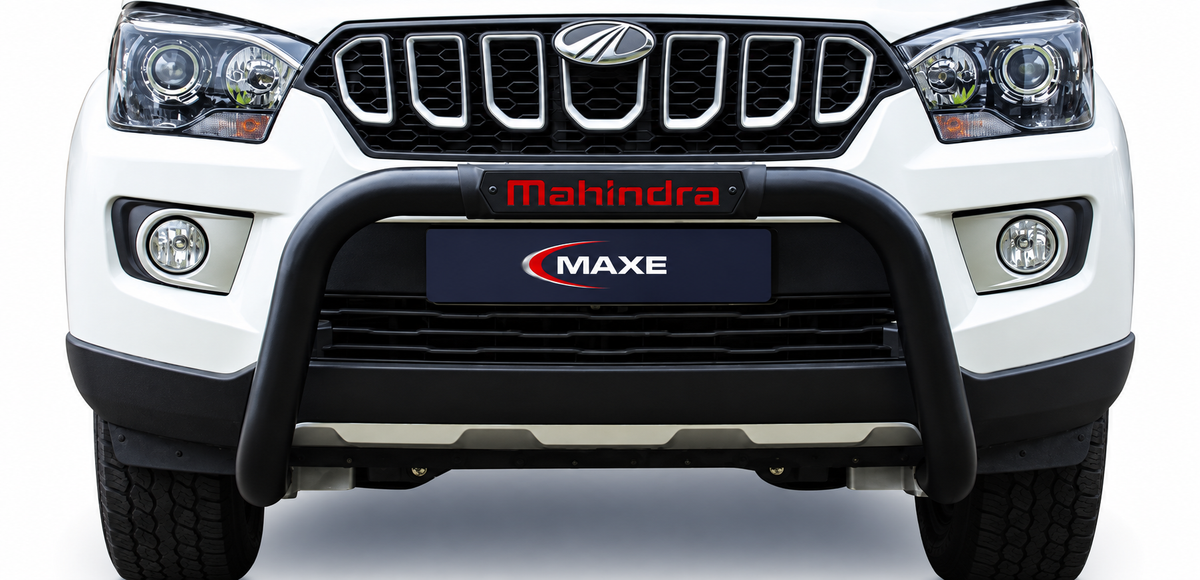 Mahindra Pik Up Black Stainless Steel Parking Sensor Compatible Nudge Bar