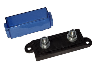Mega Fuse Holder with Clear Blue Plastic Cover