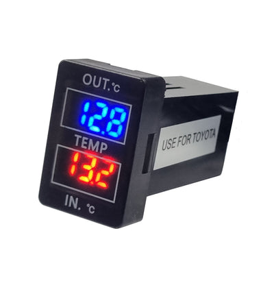 Toyota VIGO Dual Temp Meter 40x20mm - Blue/Red LED