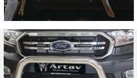 Ford Ranger T6 Facelift Nudge Bar Stainless