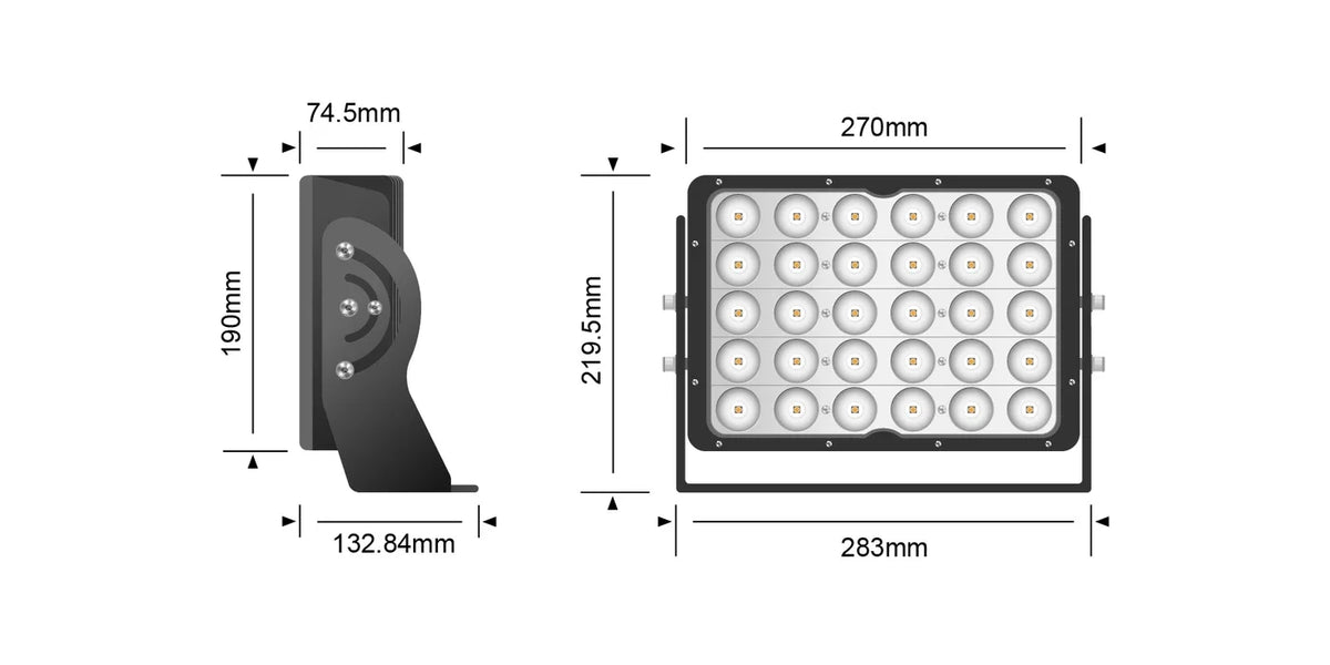 STEDI Heavy Duty Mining & Industrial 150W LED Flood Light — view 3