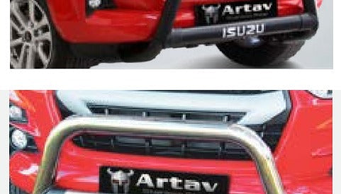 Isuzu D-Max Nudge Bar with Oval Cross Member (Fits Gen 6 RT85 & Gen 7)