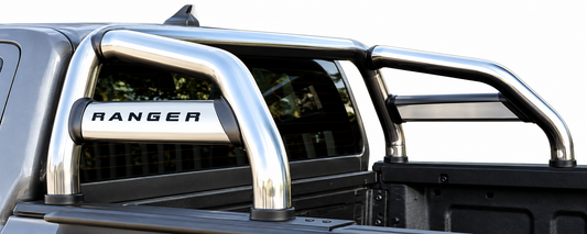 Ford Ranger Next Gen Single Cab Polished Stainless Steel Sill Mount Sports Bar