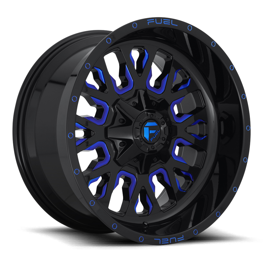 Stroke Alloy Wheel – Gloss Black Blue Tinted Clear