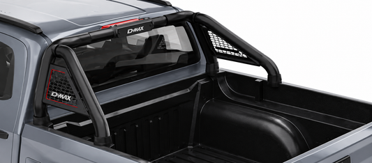 Isuzu D-Max Gen 7 Black Stainless Steel Short-Leg Sports Bar – Double Cab & Xtra Cab