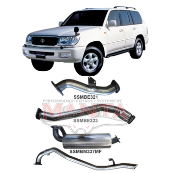 HDJ100 4.2L TD WAGON 3in CENTRE MUFFLER & REAR TAIL