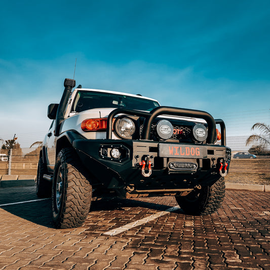 Toyota FJ Cruiser Front Replacement Bumper, FJ Triple Loop Nudge, Black