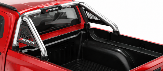 Isuzu D-Max X-Rider Gen 7 Polished Stainless Steel Short-Leg Sports Bar – Double Cab & Xtra Cab