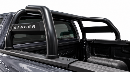 Ford Ranger Next Gen Single Cab Black Coated Stainless Steel Sill Mount Sports Bar