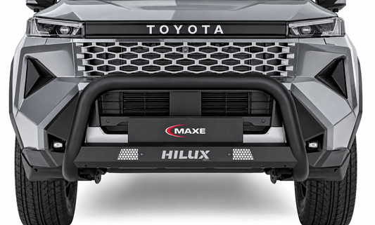 Toyota Hilux 2026 Black Stainless Steel Nudge Bar