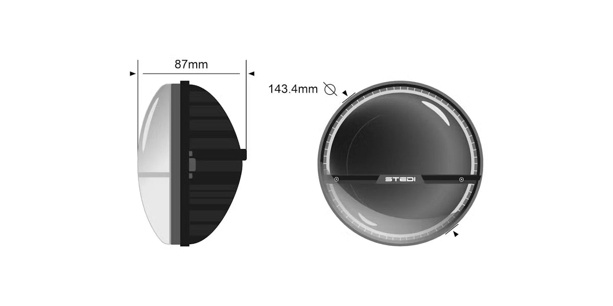 STEDI Homage 5.75" Black 5700K (Single) — view 3