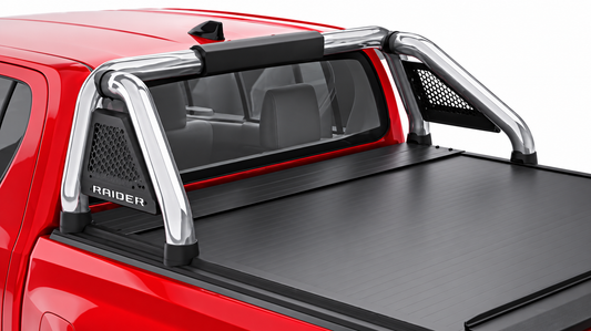 Toyota Raider 2026 Polished Stainless Steel Short Leg RollaTop Compatible Sports Bar