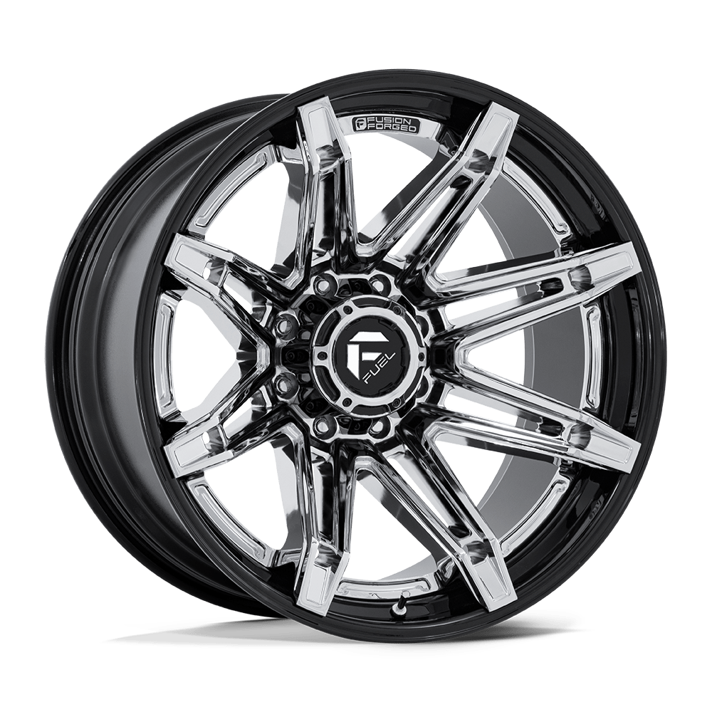 Brawl Alloy Wheel – Chrome with Gloss Black Lip