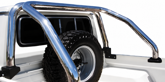 Toyota Land Cruiser 79 Black Full Face Bull Bar (2009-2025)
