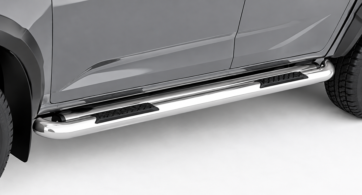 Isuzu D-Max Gen 7 Xtra Cab Polished Stainless Steel Side Steps