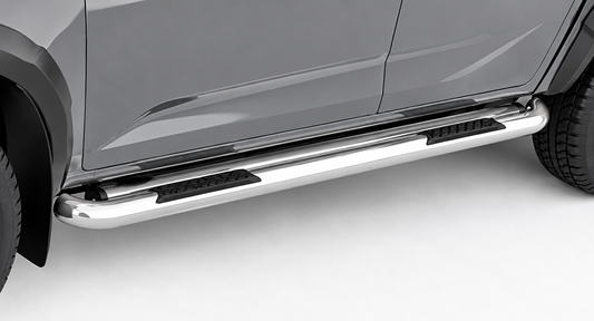 Isuzu D-Max Gen 7 Xtra Cab Polished Stainless Steel Side Steps