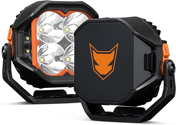 Lightfox Cygnus 5-Inch LED Pod Lights with Side Lights – Pair