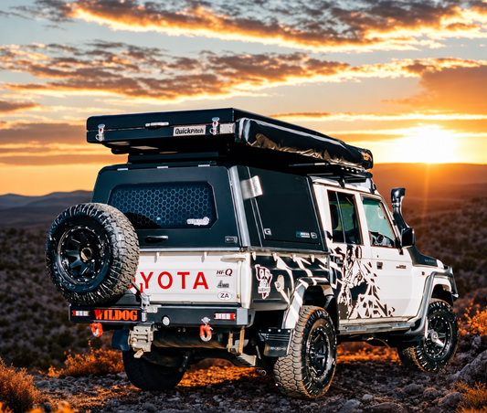 Toyota Land Cruiser Rear with Spare Wheel Carrier