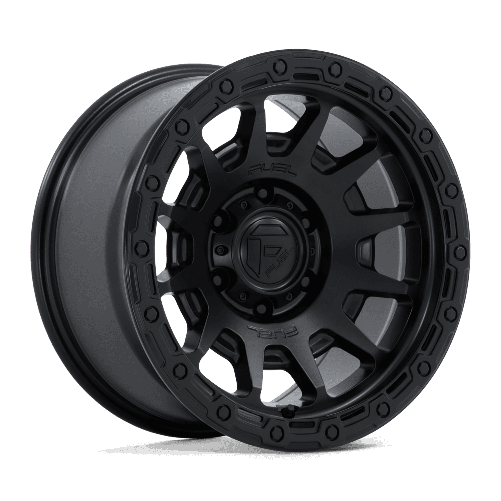 Fortress Alloy Wheel – Matte Black with Gloss Black Lip