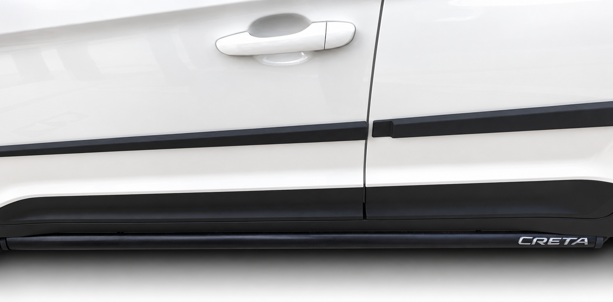 Hyundai Creta 2018 Black Stainless Steel Side Bars