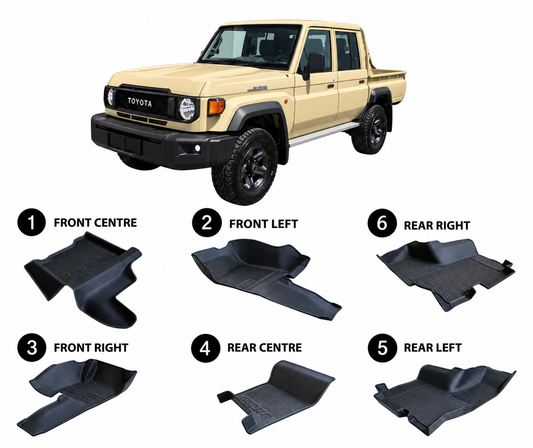 REPLACEMENT MATS | Toyota LAND CRUISER 2007-PRESENT DOUBLE CAB FULL KIT