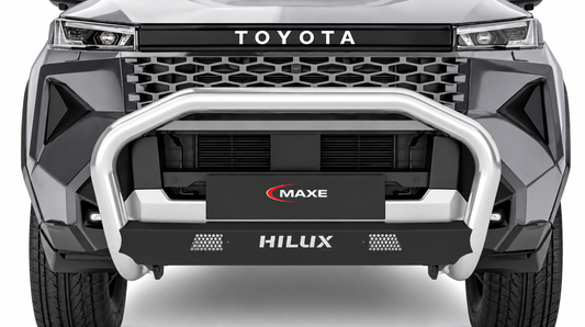 Toyota Hilux 2026 Polished Stainless Steel Parking Sensor Compatible Nudge Bar