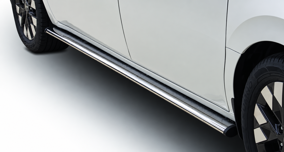Hyundai Staria 2021 Polished Stainless Steel Side Bars