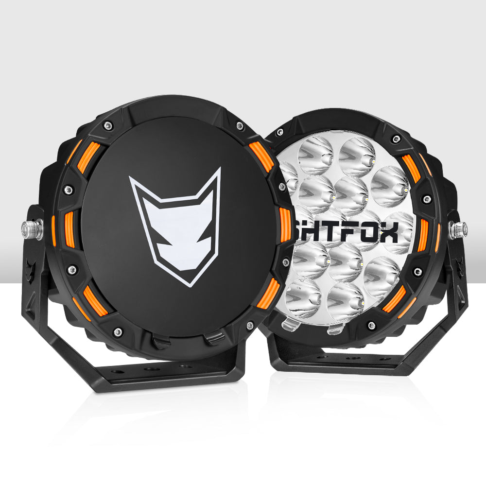 Lightfox 7-Inch LED Driving Lights – 12,603 Lumens, 816m