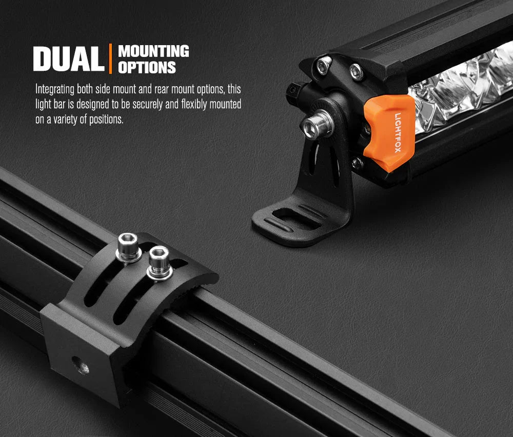 Lightfox Vega Series Pair 8Inch OSRAM LED Light Bar 1Lux @ 606M 8,856 Lumens - view 4
