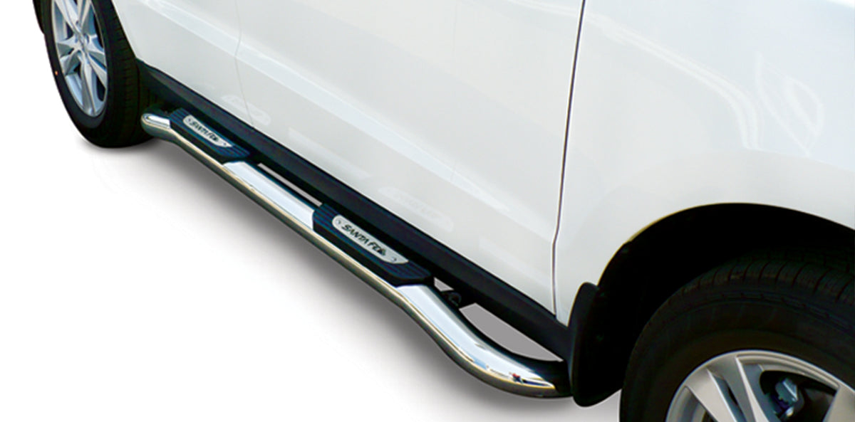 Hyundai Santa Fe Polished Stainless Steel Side Steps – 2010