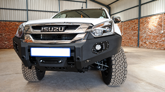Isuzu KB6 Facelift Front Replacement Bumper, Black