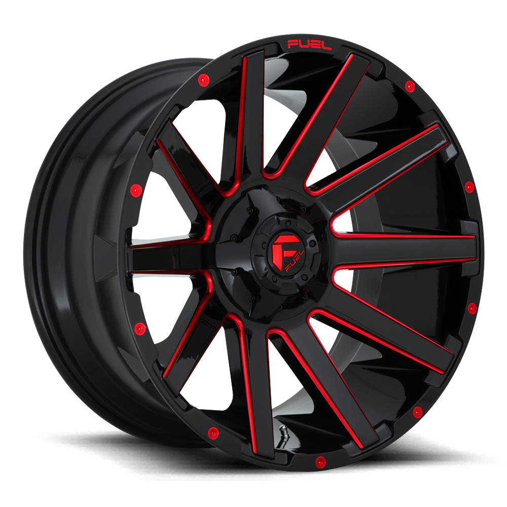 Contra Alloy Wheel – Gloss Black Red Tinted Clear