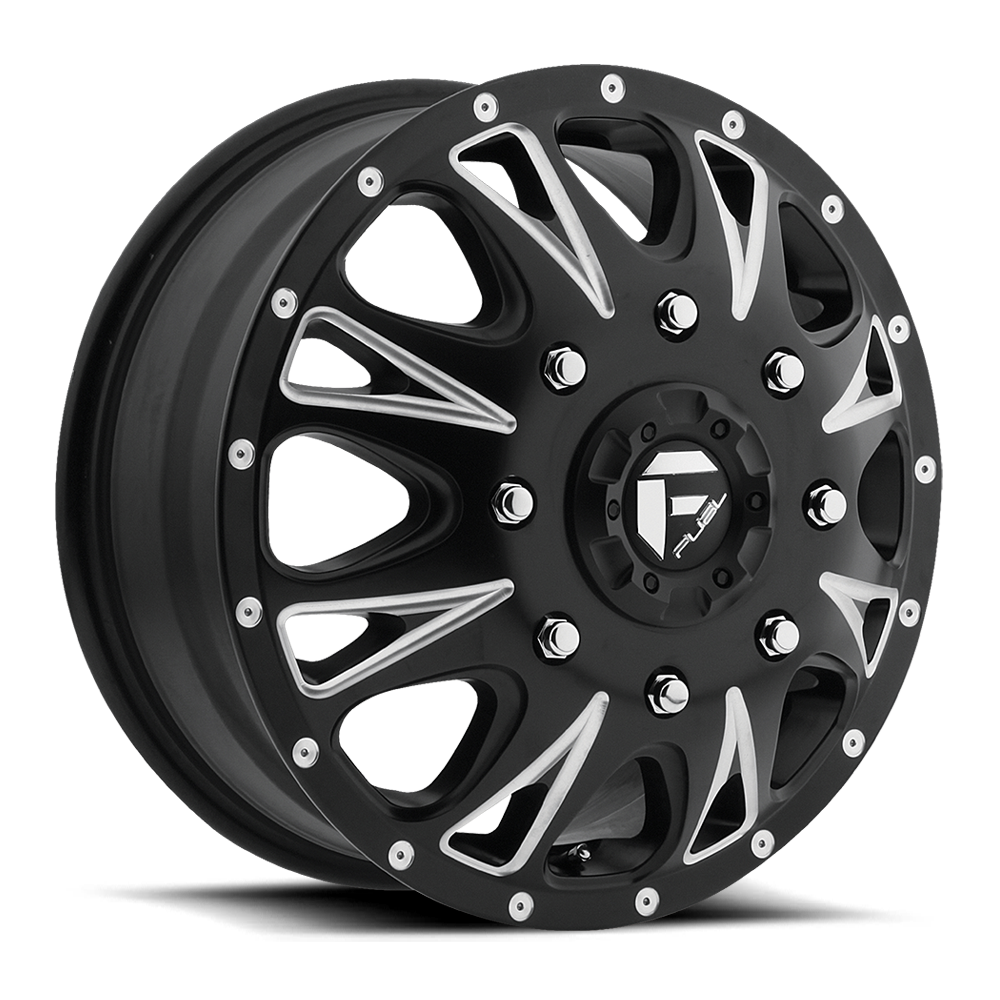 Throttle Dually Alloy Wheel – Matte Black Milled
