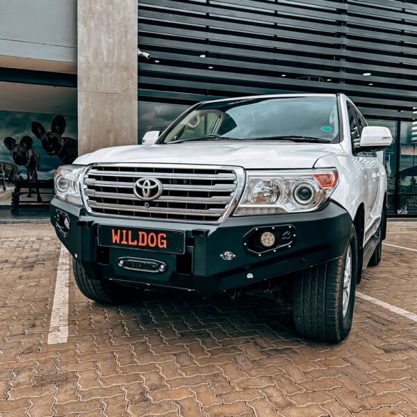 LC200 Pre-Facelift Front, Round Nudge, Spotlight Brackets, Black - Toyota Lc200