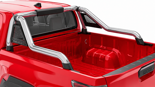 Toyota Raider 2026 Polished Stainless Steel Long Leg Sill Mount Sports Bar