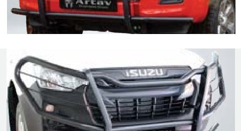 Isuzu D-Max Headlight Wrap Around Black - Gen 7 (Brackets Included)