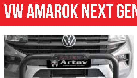New VW Amarok PDC Nudge Bar Black (New Design)