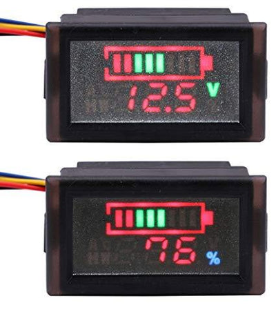 Universal Battery Voltmeter 12V - Battery/Voltage Display