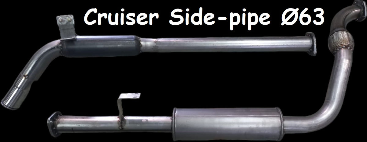 Toyota Land Cruiser 4.2 63 mm Side Exit Performance Exhaust