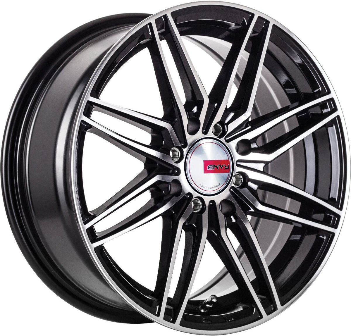 Coral Black Machined Face Alloy Wheel