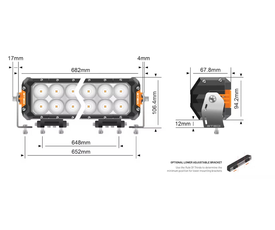 STEDI ST3303 Pro 28.2" 40 LED Light Bar — view 3