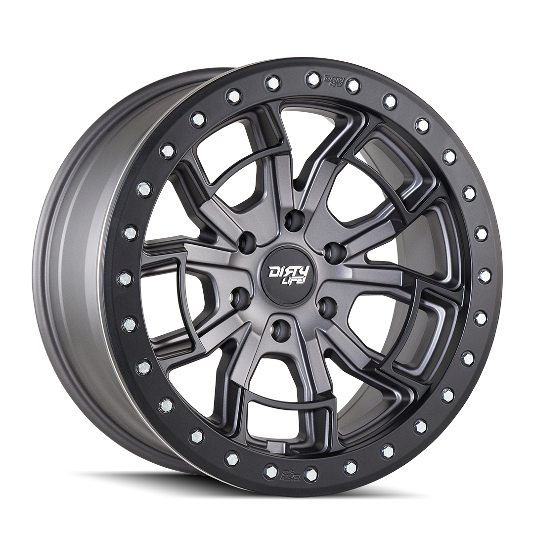 Dirty Life DT-1 Dual-Tek Wheel - Satin Graphite with Optional Rash Ring