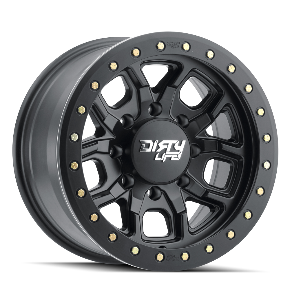 Dirty Life DT-1 Dual-Tek Wheel - Matte Black with Simulated Beadlock Ring