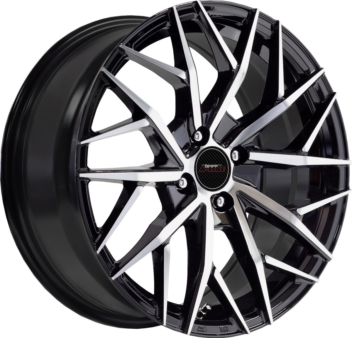 Dexter Black Machined Face Alloy Wheel