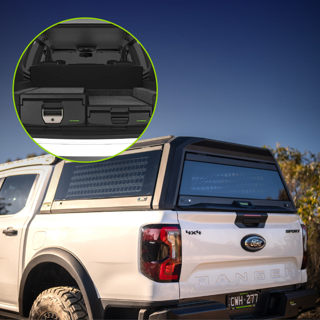 RAID Canopy Glass & Mixed Height RHS Drawer Combo – Ford Ranger Next Gen 2023+