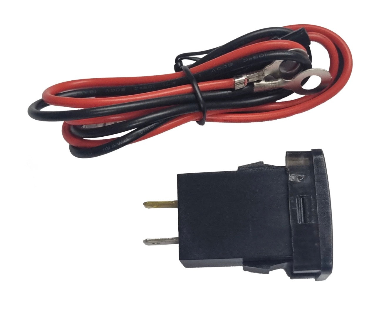 USB + Type-C Charger & Voltmeter (32x20mm) Toyota REVO - Blue LED