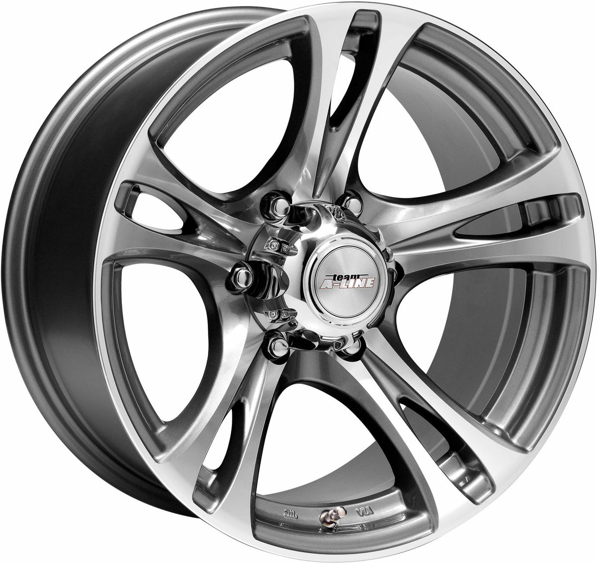Grip Gunmetal Machined Face Alloy Wheel