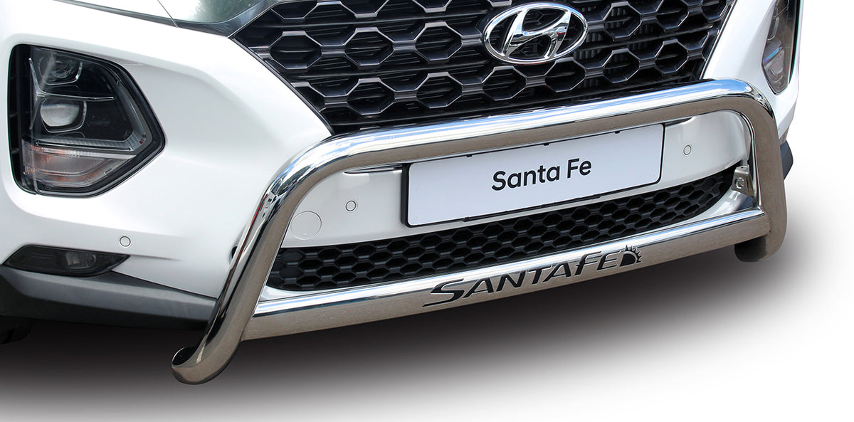 Hyundai Santa Fe Polished Stainless Steel Nudge Bar – 2018