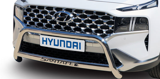 Hyundai Santa Fe Polished Stainless Steel Nudge Bar – 2021